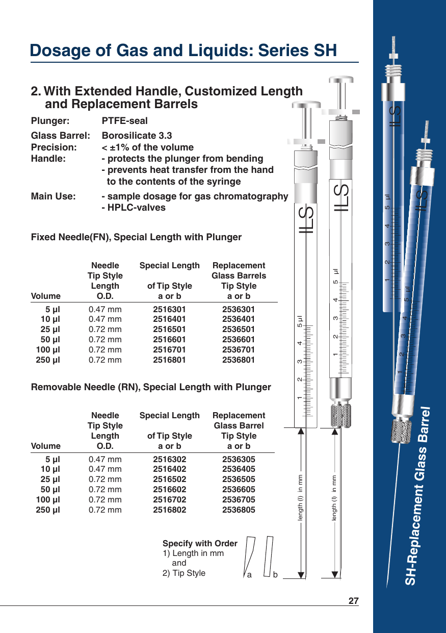 With Extended Handle, Customized Length & Replacement Barrels