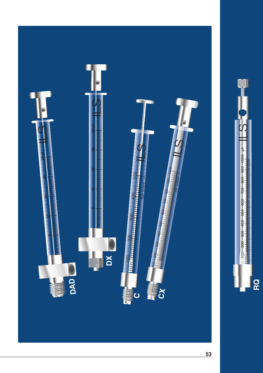 PTFE-Seals, Chemically Resistant Heavy Duty Syringes