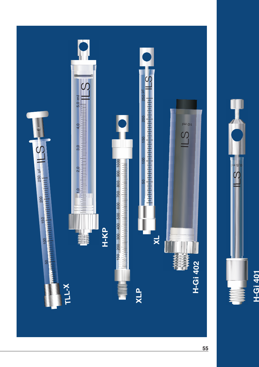 PTFE-Seals, Chemically Resistant Heavy Duty Syringes